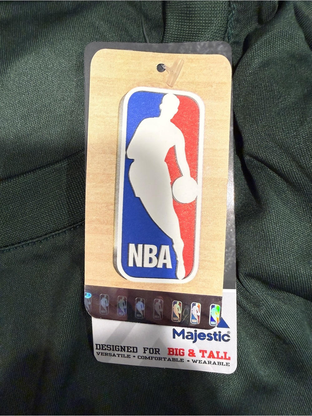 NWT Majestic Milwaukee Bucks Poly Green Logo Tee Shirt Men Big Tall 3XT 3XL - Picture 7 of 10